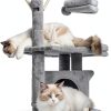 Hey-brother Cat Tree Multi-Level Scratching Post Hammock-4