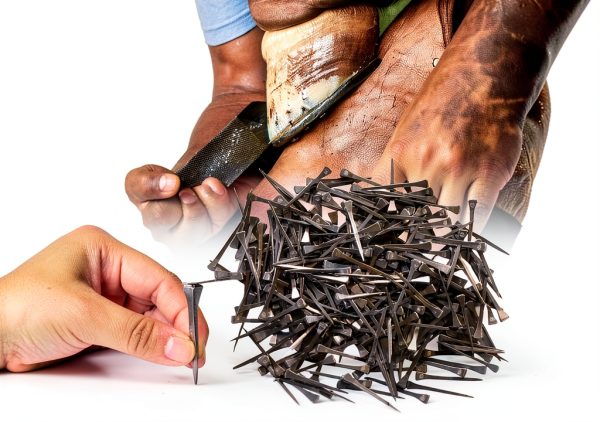 E4 Horseshoe Nails Stainless Steel 250 Pcs Lukar Brand-0