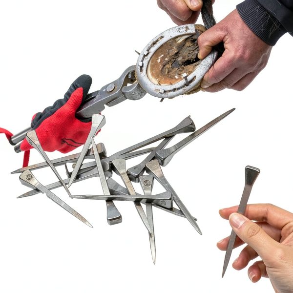 UOIENRT Horseshoe Nails Stainless Steel Secure Firmly-5