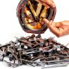 AONYAYBM Horseshoe Nails Steel Durable Equestrian Training-7