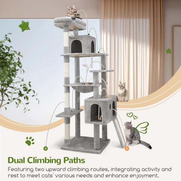 Globlazer Cat Tree Tower Sisal Scratching Posts Large Cats-4
