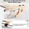 AMOSIJOY Cat Window Perch No Drilling Comfortable Cushion-4