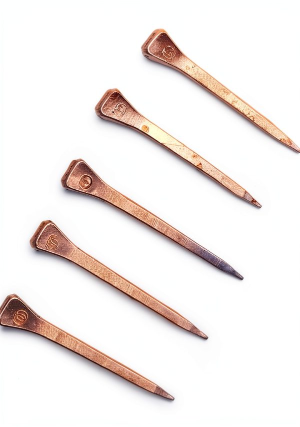 Agatige Horseshoe Nails Copper Plated Steel E5 Stiffness-2