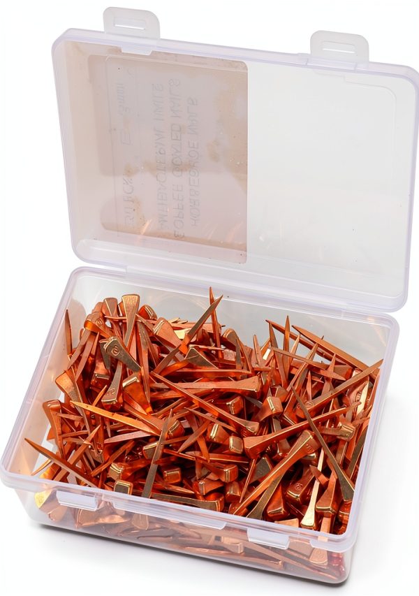 Agatige Horseshoe Nails Copper Plated Steel E5 Stiffness-4