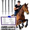 Swpeet Horseshoe Nails Premium Steel Rust Resistant Farrier-6