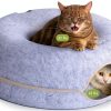 Cattasaurus Peekaboo Cat Cave Bed Tunnel Large Cats-0