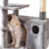 Hey-brother Cat Tree Multi-Level Scratching Post Hammock-5