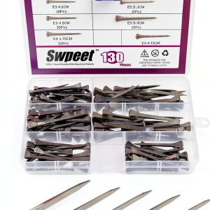 Swpeet Horseshoe Nails Premium Steel Rust Resistant Farrier-0