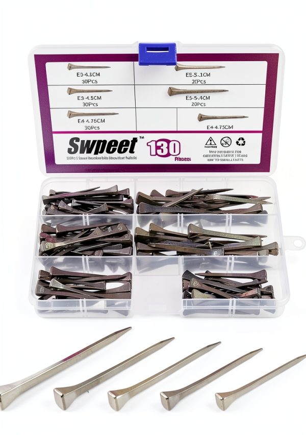 Swpeet Horseshoe Nails Premium Steel Rust Resistant Farrier-0
