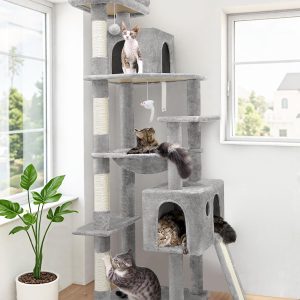 Globlazer Cat Tree Tower Sisal Scratching Posts Large Cats-0