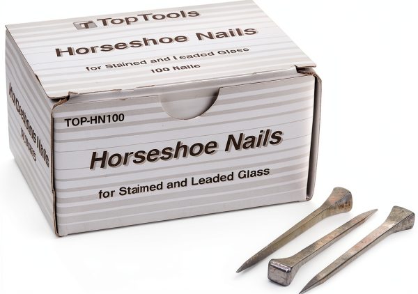 Aanraku Steel Horseshoe Nails Glass Crafting 2 Inch Flat-0