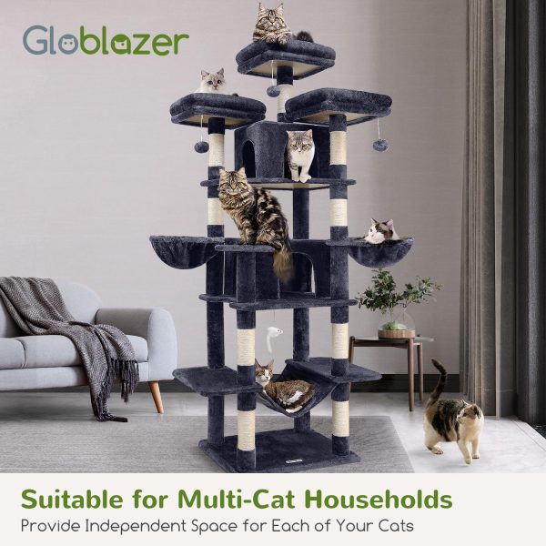 Globlazer Cat Tree Multi Level Sisal Scratching Post for-6