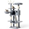 Hey-brother Cat Tree Multi-Level Scratching Post Hammock-0