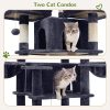 Globlazer Cat Tree Multi Level Sisal Scratching Post for-2