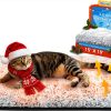 WanPeeGoo Self Warming Cat Bed Dual Foil Fleece Pet Mat-0
