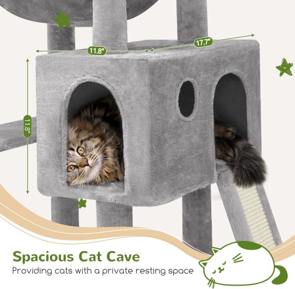 Globlazer Cat Tree Tower Sisal Scratching Posts Large Cats-3