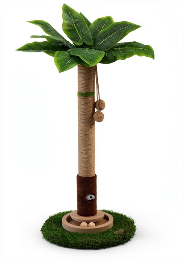 Woochpet Cat Scratching Post Sisal Mouse Toys Large Cats-5