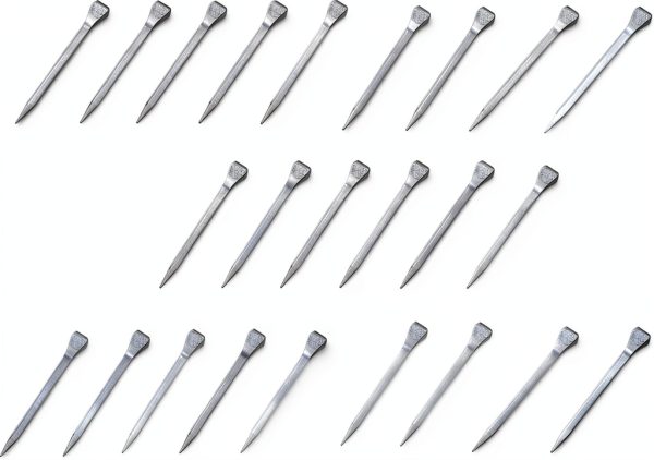 Pro Bamboo Horseshoe Nails Stainless Steel DIY Glass Crafts-0
