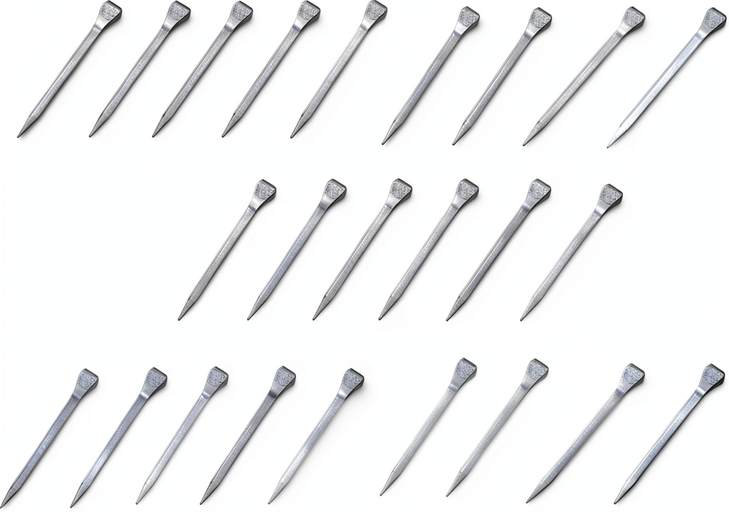 Installing Pro Bamboo Horseshoe Nails Stainless Steel DIY Glass Crafts on a wooden desk