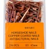 Agatige Horseshoe Nails Copper Plated Steel E5 Stiffness-0