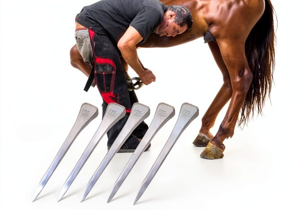 ZLXHDL Steel Horseshoe Nails Professional Farrier Tools Size-1