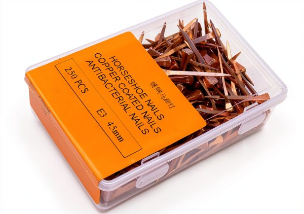 Agatige Horseshoe Nails Copper Plated Steel E5 Stiffness-6