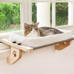 AMOSIJOY Cat Window Perch No Drilling Comfortable Cushion-0