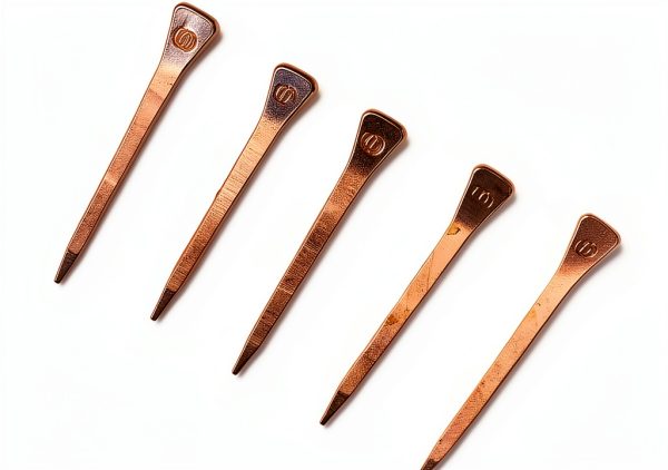 Agatige Horseshoe Nails Copper Plated Steel E5 Stiffness-8