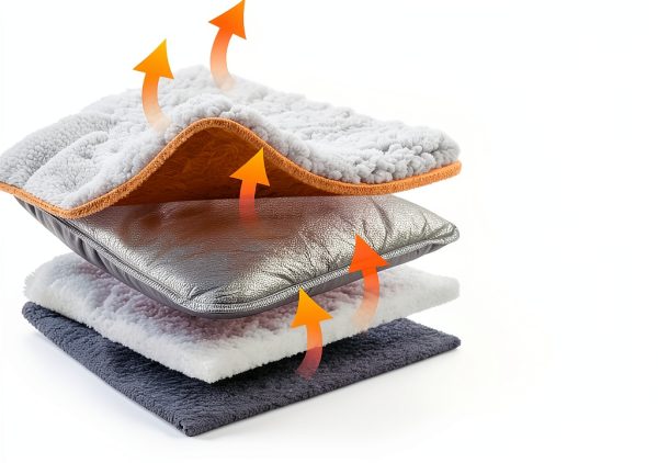 WanPeeGoo Self Warming Cat Bed Dual Foil Fleece Pet Mat-2