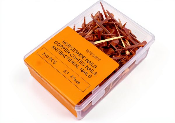 Agatige Horseshoe Nails Copper Plated Steel E5 Stiffness-1