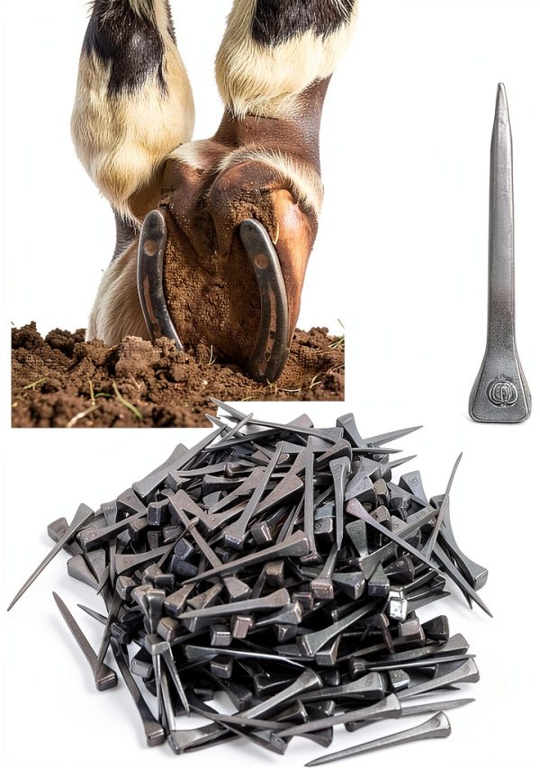 Jeanoko Steel Horseshoe Nails High Rigidity Equestrian Tools-5