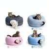Cattasaurus Peekaboo Cat Cave Bed Tunnel Large Cats-7