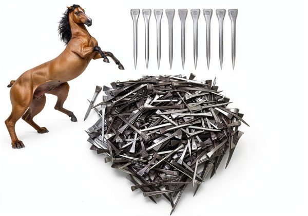 Kodrily Steel Horseshoe Nails High Strength Easy to Use-1
