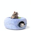 Cattasaurus Peekaboo Cat Cave Bed Tunnel Large Cats-2