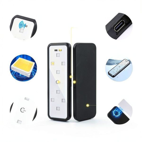 CARFIB Magnetic Sensor Door Light Universal Fit-5