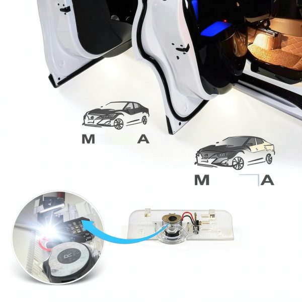 Verkoy Car Door Lights MAXIMA Glass LED Set-4