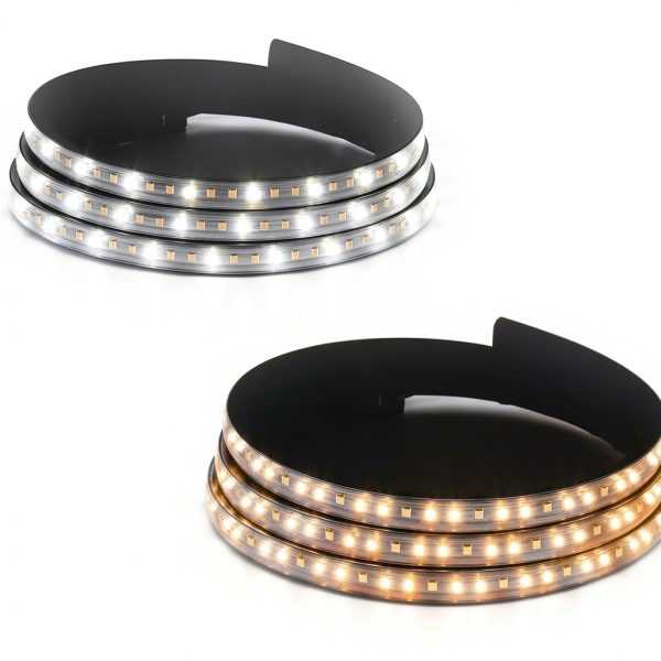 LED Running Board Lights OPL5 70in Strip Waterproof Amber White-7
