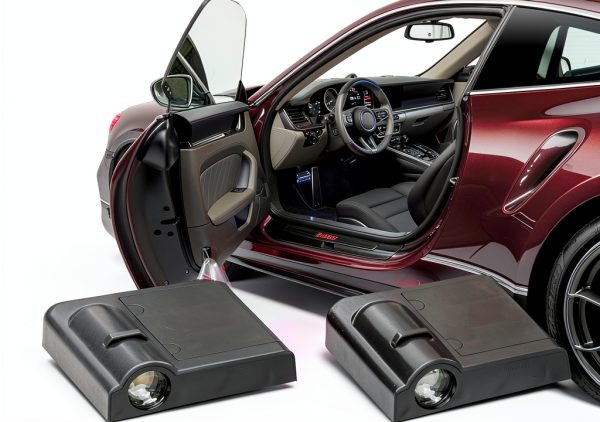 Car Door Light Projector Augeny American Flag LED Magnetic-5