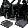 LURTHNY Car Door Logo Light Projector Black Universal Fit Pod-0
