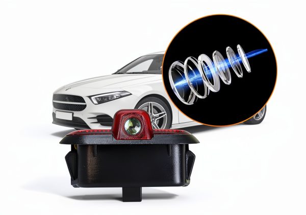 YMHHefy Car Logo Light Projector Pod for C-Class 2008-2013 Clear-1