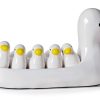 Chinese Characteristics Ceramic Cute Yellow Duck Pattern Chopstick Rest Spoon Fork Knife Holder-0