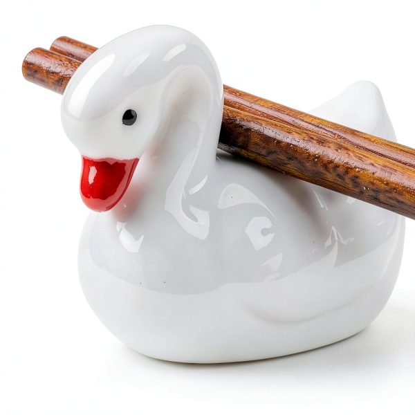 Swan Shaped Chopsticks Rest Rack by BESPORTBLE Spoon Fork Stand-2