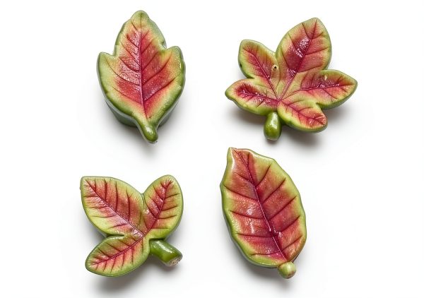 Ceramic Leaf Knife & Chopstick Rests Set of 4 – Hand Washable-0