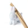Ceramic Chopsticks Rest TMXAOK 6 Piece Rabbit Shaped Tableware Holder-3