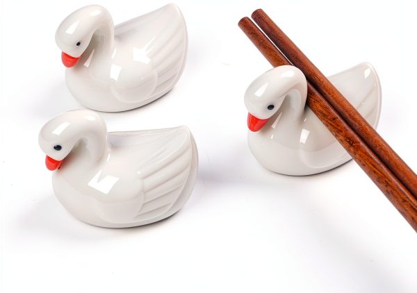 Swan Shaped Chopsticks Rest Rack by BESPORTBLE Spoon Fork Stand-6