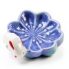Ceramic Rabbit Chopsticks Rest Rack Set of 5 Sakura Chopsticks Holder Set Flower Porcelain Chopsticks Stand Cherry Blossom Spoon Fork Knife Holder for Tabletop Decor Gift-5
