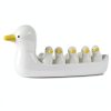 Chinese Characteristics Ceramic Cute Yellow Duck Pattern Chopstick Rest Spoon Fork Knife Holder-3