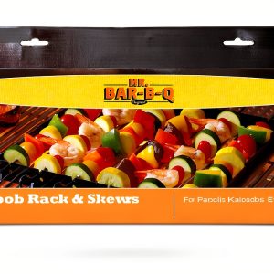 Non-Stick Kabob Rack by Home Essentials Durable Stainless Steel Design-0