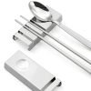 Cutlery Rests by maiwalk 304 Stainless Steel Set of 6 Silver A-2