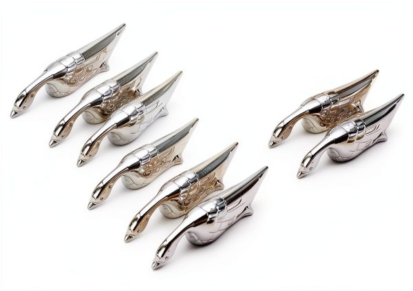 Swan Lake Knife Rest by BMTick Silver Set of 12 Stainless Steel-0
